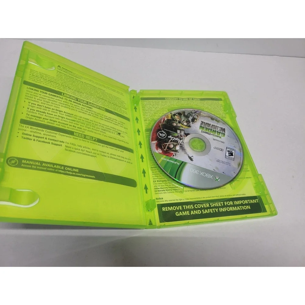 Plants vs Zombies Garden Warfare Xbox 360 Platinum Hits Online Only EA‎ PopCap